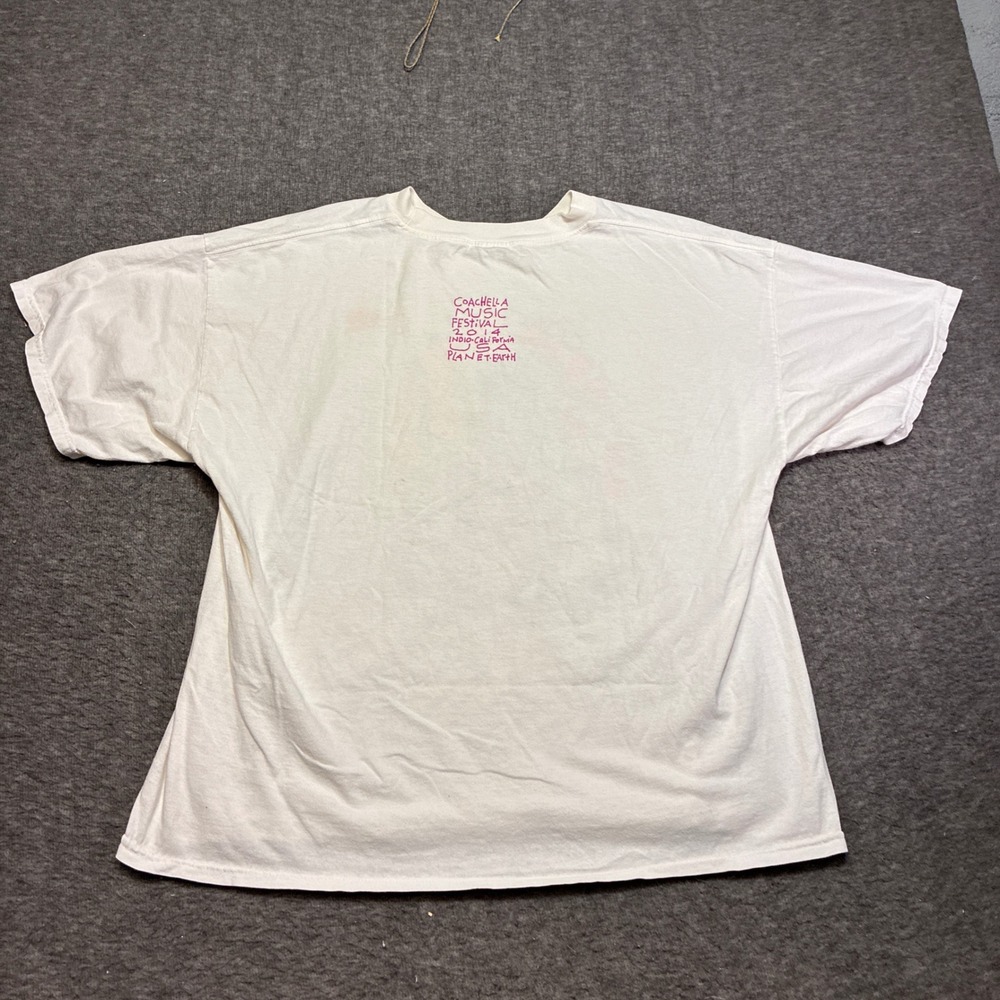 Coachella Music Festival T Shirt Mens XL White 2014 Ganesha Art B Otis Link - Picture 5 of 10